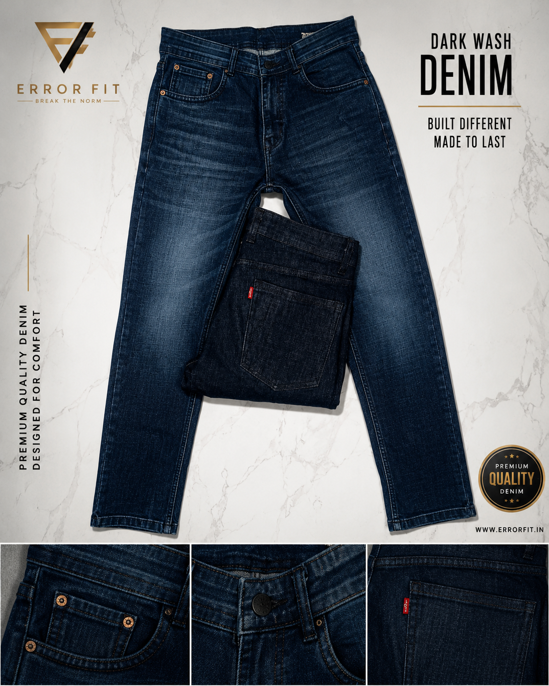 Error Fit Midnight Indigo Slim-Fit Jeans