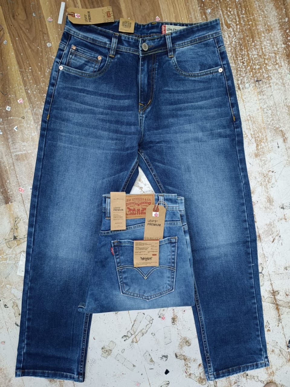 Error Fit Vintage Blue Relaxed Jeans