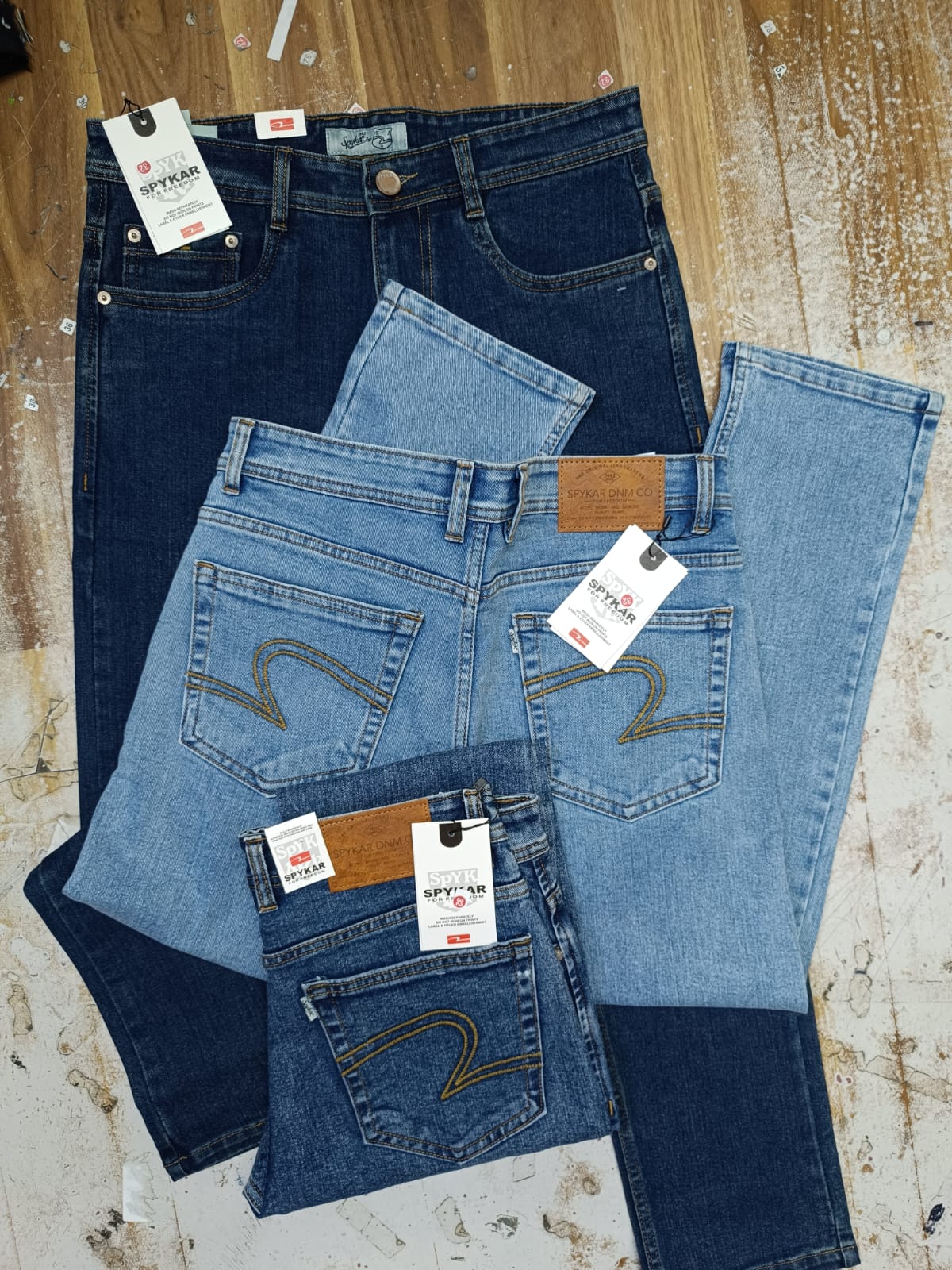 Multi-Wash Slim Denim Pack — Dark, Mid & Light